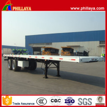 Container Transport 2 Axle Flatbed Truck Trailer